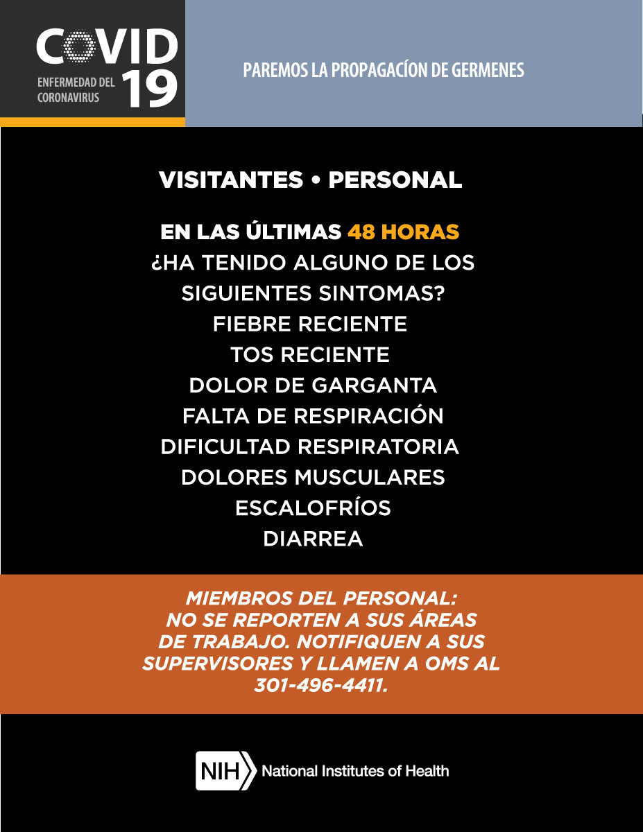 COVID-19 Symptoms (Spanish)